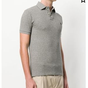 Polo Ralph Lauren embroidered logo polo shirt grey like new